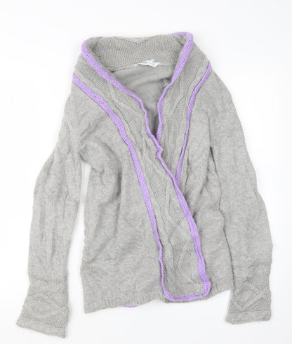 BHS Womens Grey  Knit Cardigan Jumper Size 14