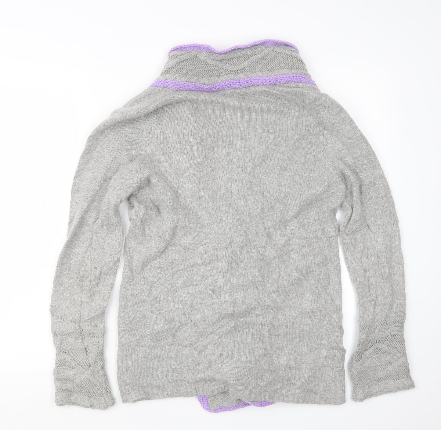 BHS Womens Grey  Knit Cardigan Jumper Size 14