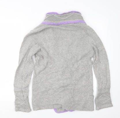 BHS Womens Grey  Knit Cardigan Jumper Size 14