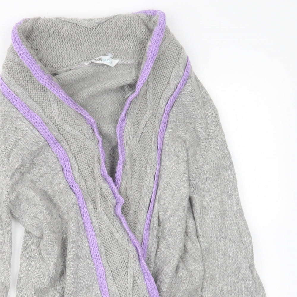 BHS Womens Grey  Knit Cardigan Jumper Size 14