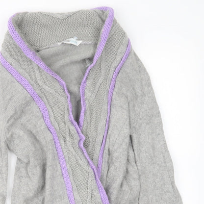BHS Womens Grey  Knit Cardigan Jumper Size 14