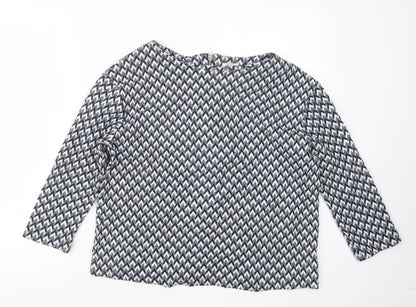 Womens UK Size 10 River Island Blue Basic Blouse