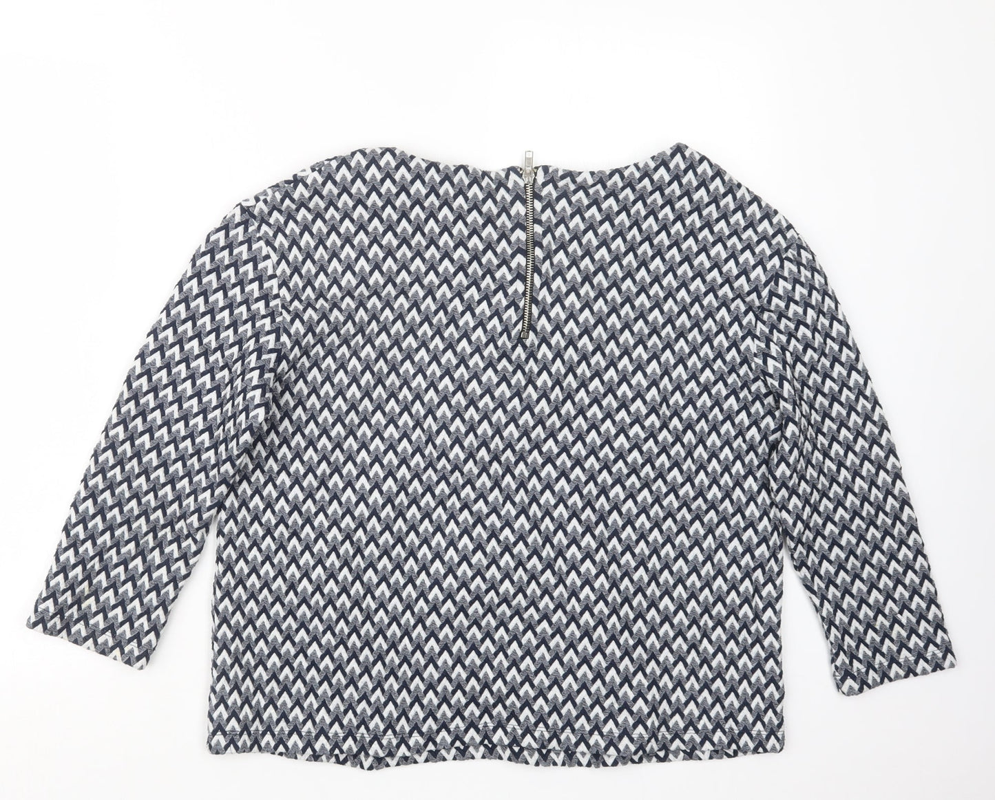 Womens UK Size 10 River Island Blue Basic Blouse