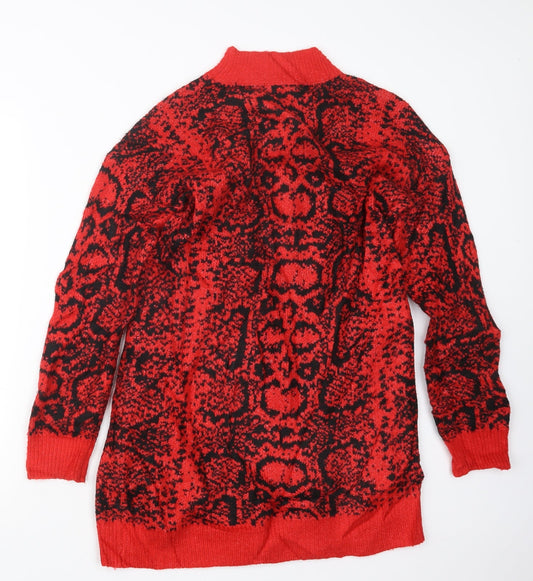 Womens UK Size M Cameo Rose Red Pullover Jumper