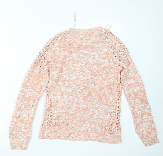 Womens UK Size 12 New Look Pink Pullover Jumper
