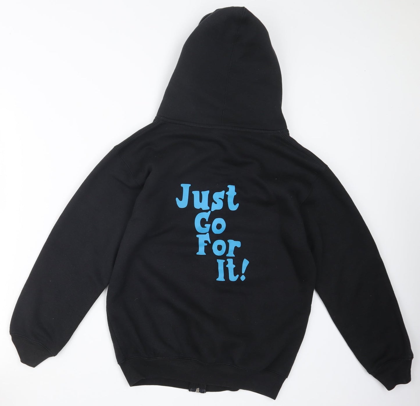SSS Boys Black   Full Zip Hoodie Size 13 Years