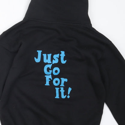 SSS Boys Black   Full Zip Hoodie Size 13 Years