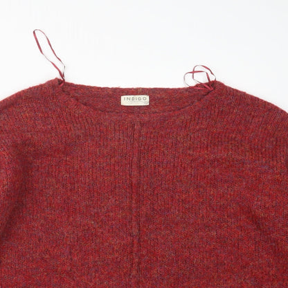 Womens UK Size L Marks and Spencer Red Pullover Jumper