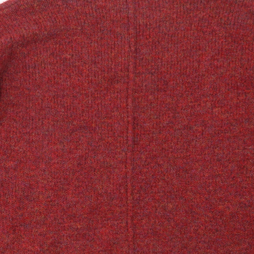 Womens UK Size L Marks and Spencer Red Pullover Jumper
