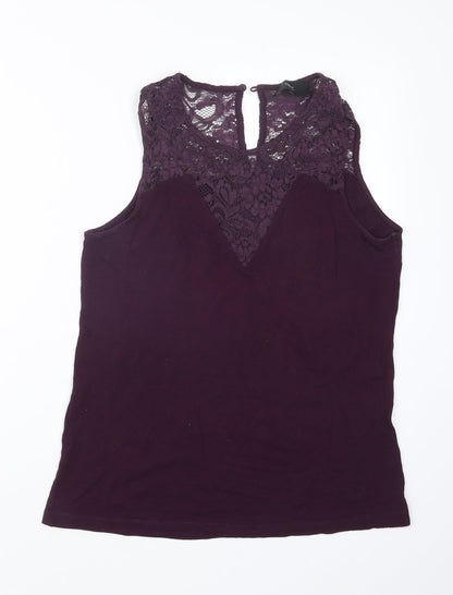 Womens UK Size 10 NEXT Purple Basic Blouse