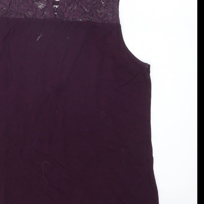 Womens UK Size 10 NEXT Purple Basic Blouse