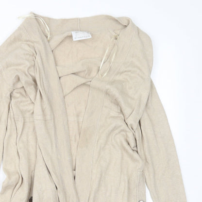 Womens UK Size S Preworn Beige Cardigan Jumper