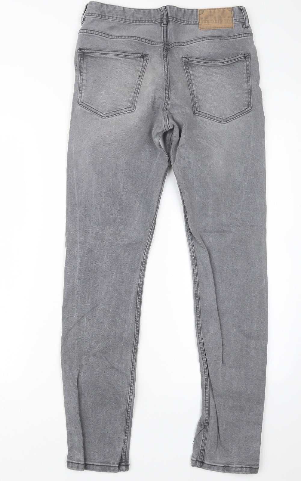 Denim Co. Mens Grey  Denim Straight Jeans Size 28 in L29 in