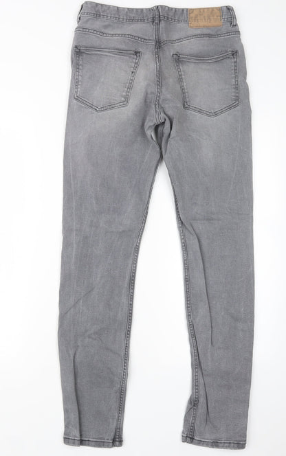 Denim Co. Mens Grey  Denim Straight Jeans Size 28 in L29 in