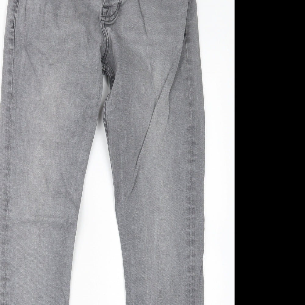 Denim Co. Mens Grey  Denim Straight Jeans Size 28 in L29 in