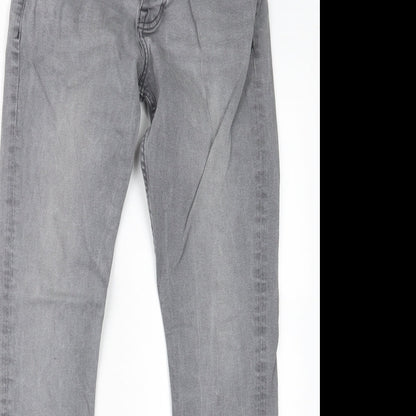 Denim Co. Mens Grey  Denim Straight Jeans Size 28 in L29 in