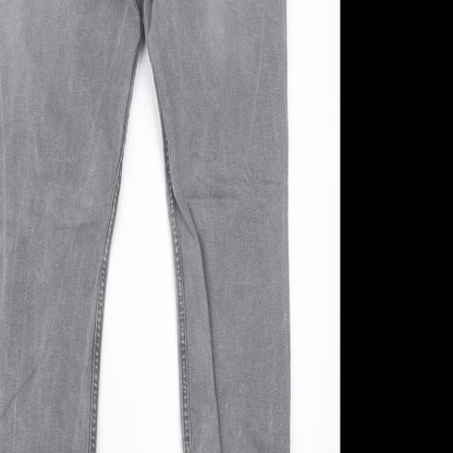 Denim Co. Mens Grey  Denim Straight Jeans Size 28 in L29 in