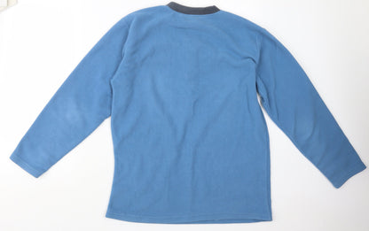 Sude Mens Blue   Pullover Sweatshirt Size L