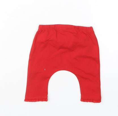 NEXT Girls Red   Capri Trousers Size Newborn