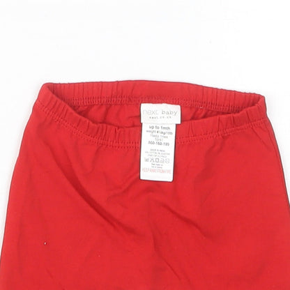 NEXT Girls Red   Capri Trousers Size Newborn