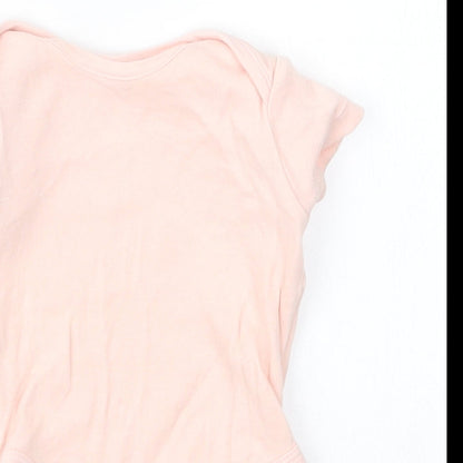 George Girls Pink   Babygrow One-Piece Size 0-3 Months