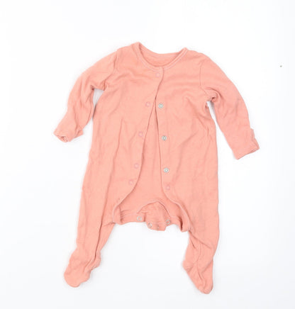 George Boys Pink Geometric  Babydoll One Piece Size 0-3 Months