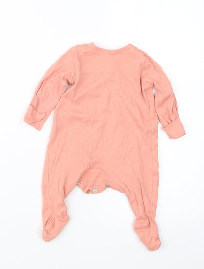 George Boys Pink Geometric  Babydoll One Piece Size 0-3 Months