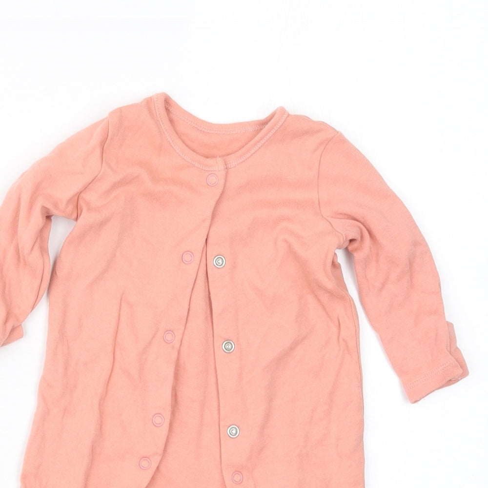 George Boys Pink Geometric  Babydoll One Piece Size 0-3 Months