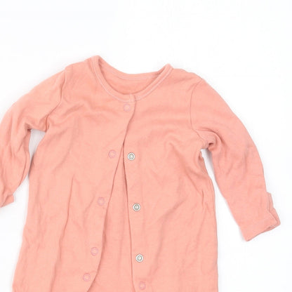 George Boys Pink Geometric  Babydoll One Piece Size 0-3 Months