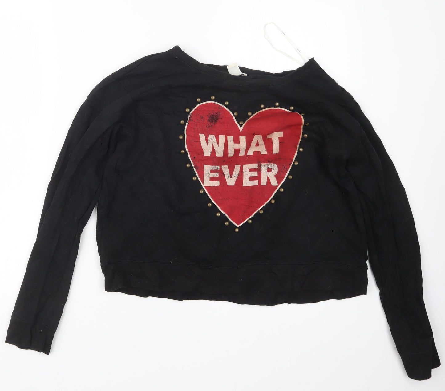 FOREVER 21 Womens Black   Pullover Jumper Size M