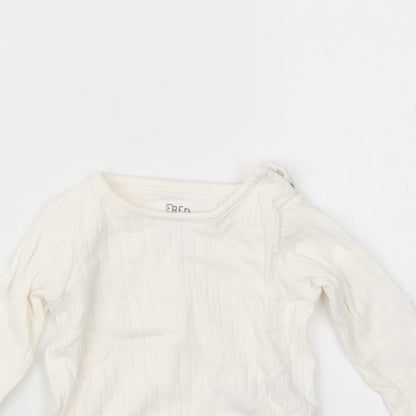 F&F Girls White   Babygrow One-Piece Size 0-3 Months
