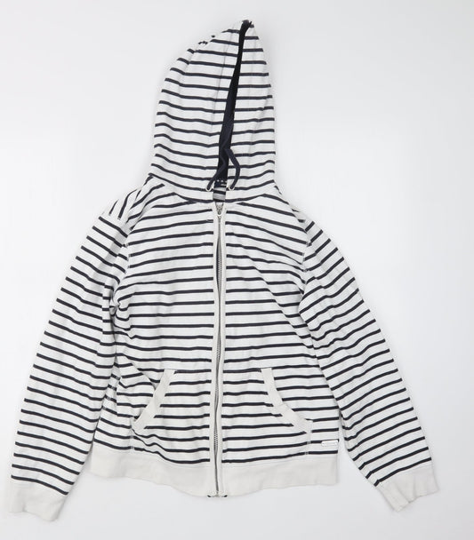 Maine Womens Blue Striped  Jacket  Size 12