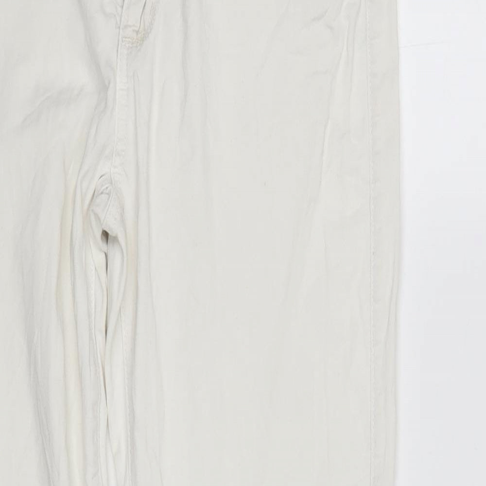 Womens UK Size 14 Janina Regular Fit Straight White Jeans
