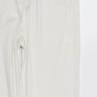 Womens UK Size 14 Janina Regular Fit Straight White Jeans