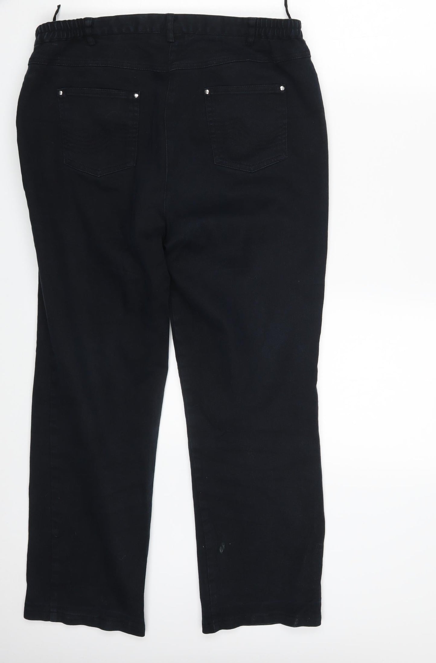 Preworn Womens Blue  Denim Cropped Jeans Size 32 in L27 in