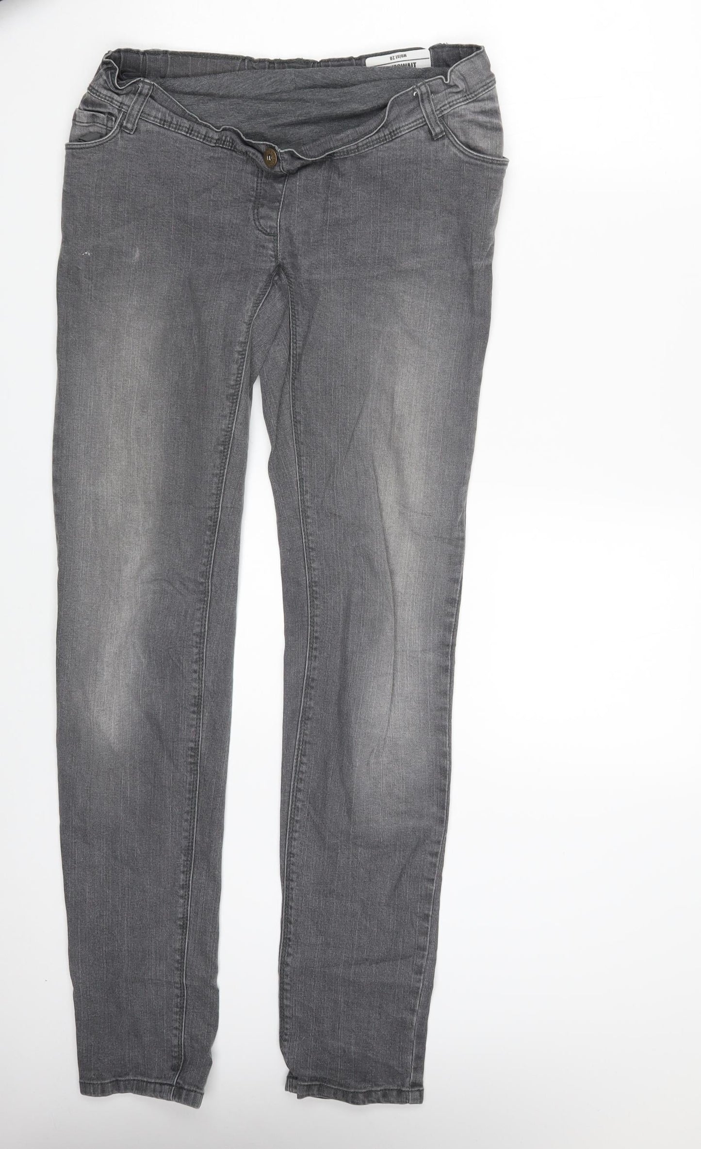 LOVE TO WAIT Womens Grey  Denim Mom Jeans Size 30 in L32 in