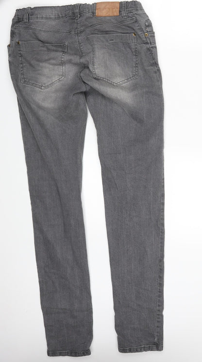 LOVE TO WAIT Womens Grey  Denim Mom Jeans Size 30 in L32 in