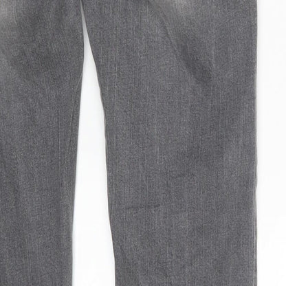 LOVE TO WAIT Womens Grey  Denim Mom Jeans Size 30 in L32 in