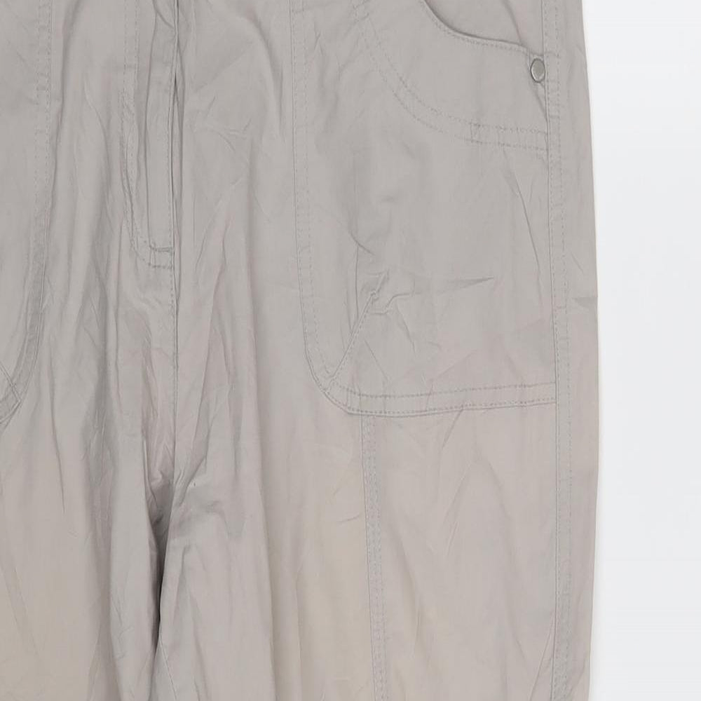 Bexleys Womens Grey   Cropped Trousers Size 34 in L21 in