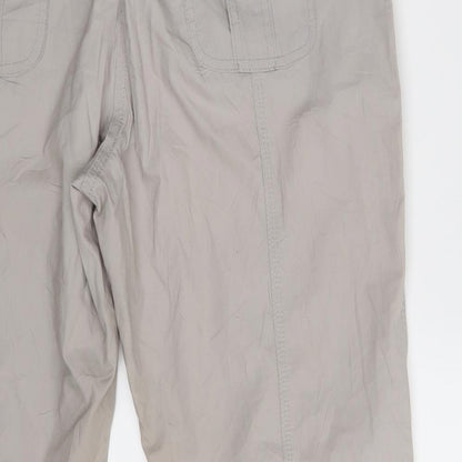 Bexleys Womens Grey   Cropped Trousers Size 34 in L21 in