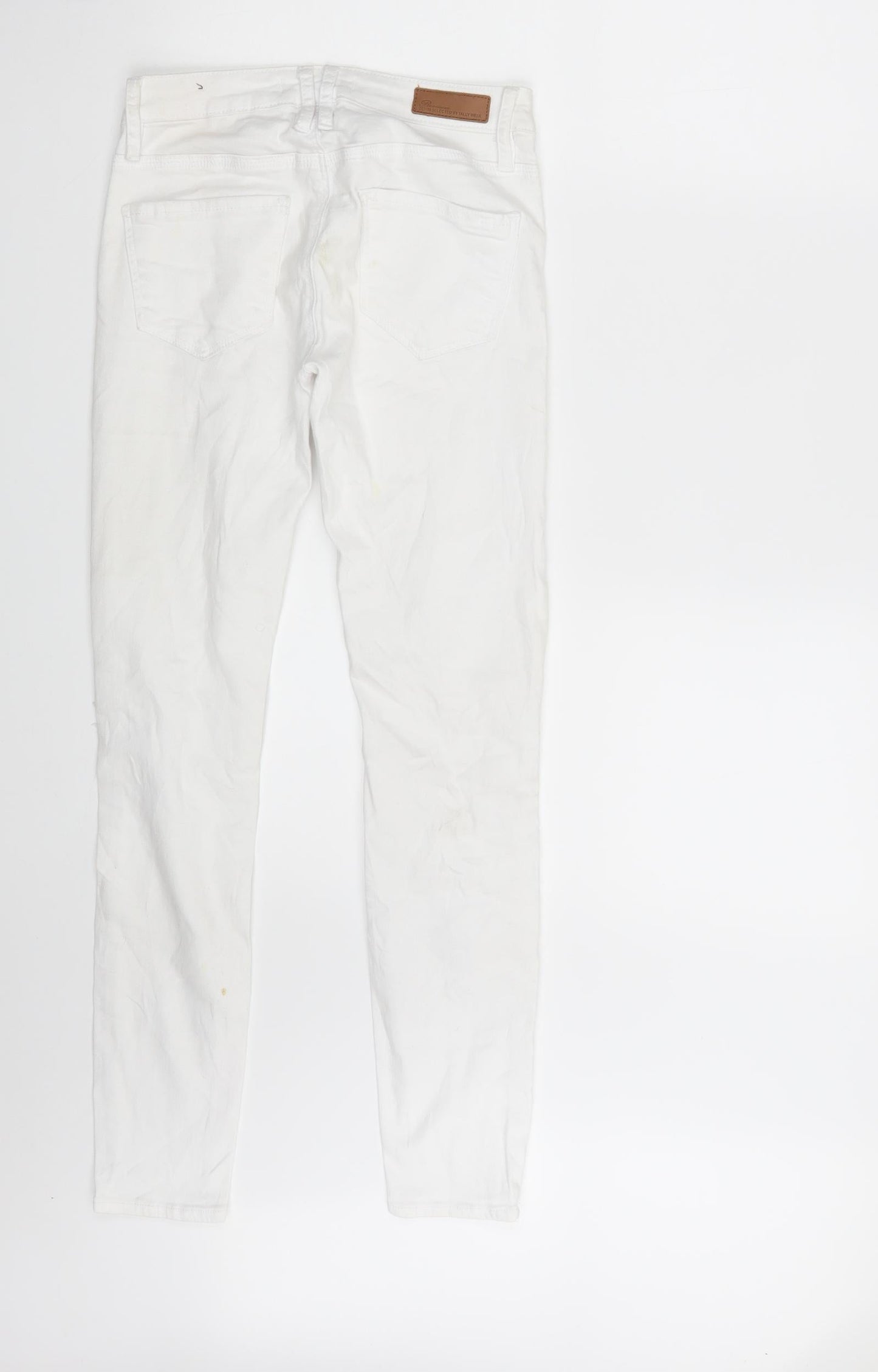 Womens UK Size 10 TALLY WEiJL Slim Fit Skinny White Jeans