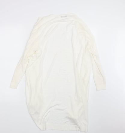 Womens UK Size M M&Co. Ivory Wrap Jumper