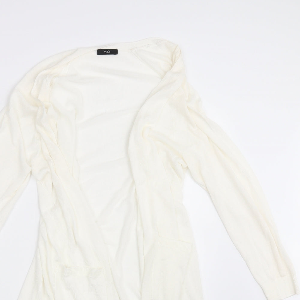 Womens UK Size M M&Co. Ivory Wrap Jumper