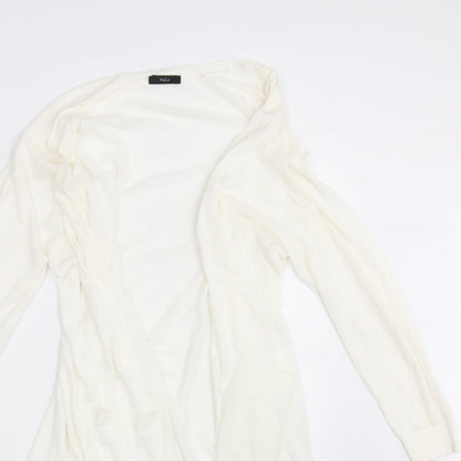 Womens UK Size M M&Co. Ivory Wrap Jumper