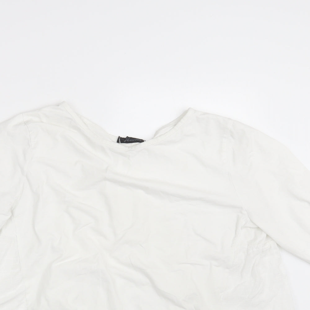 Pamella Womens White   Basic T-Shirt One Size