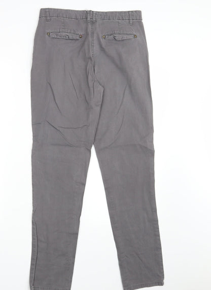 Denim Co.  Womens Beige  Denim Chino Trousers Size 10 L29 in