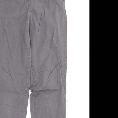 Denim Co.  Womens Beige  Denim Chino Trousers Size 10 L29 in