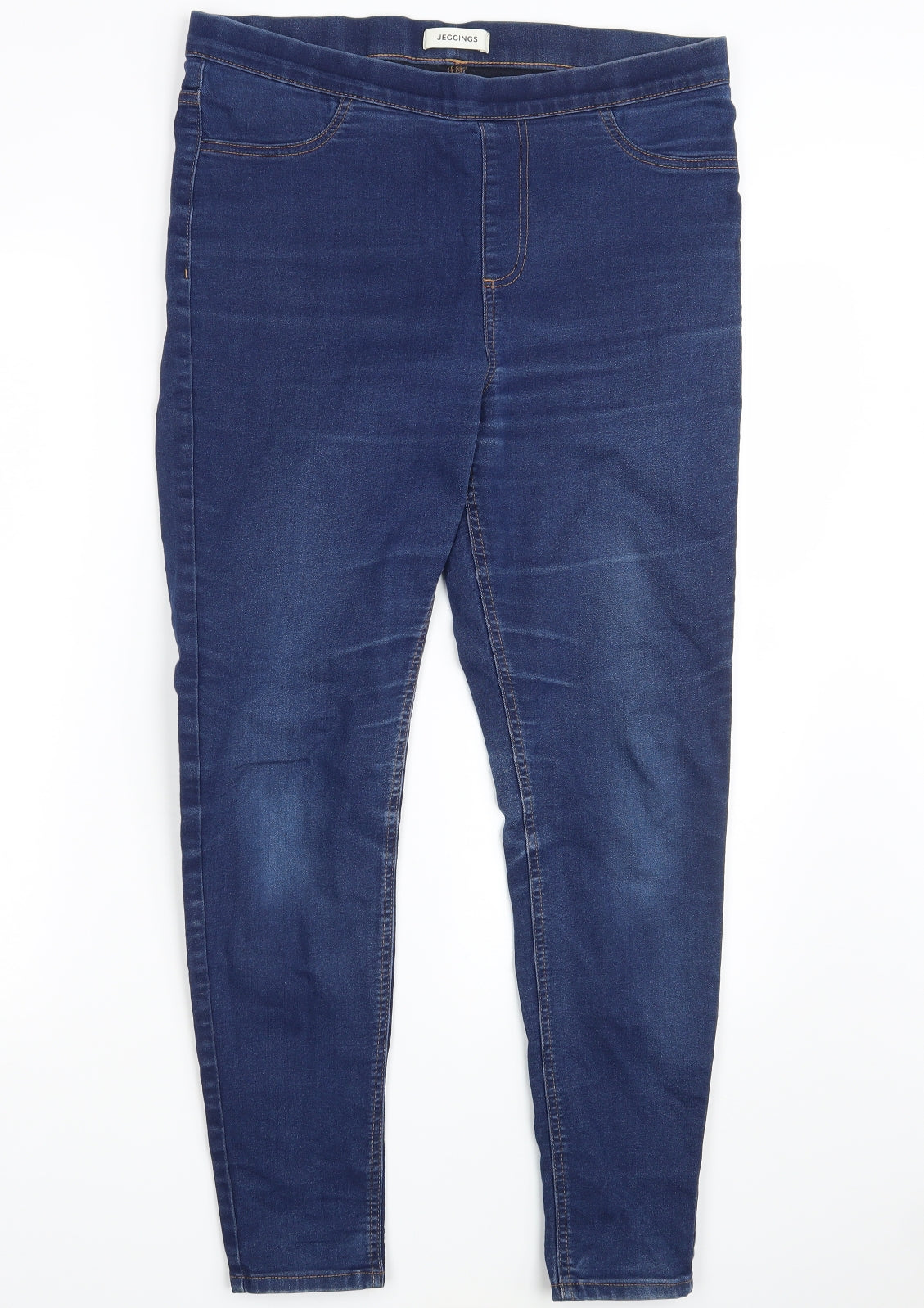 M&S Womens Blue  Denim Jegging Jeans One Size L27 in