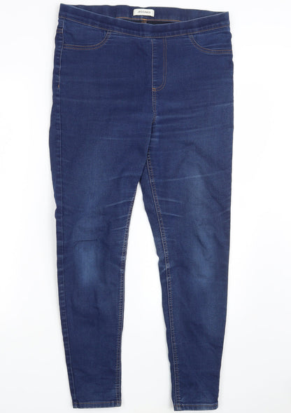 M&S Womens Blue  Denim Jegging Jeans One Size L27 in