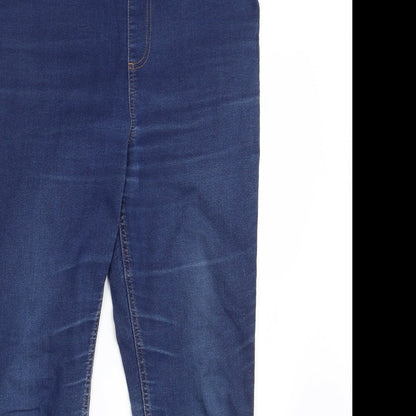 M&S Womens Blue  Denim Jegging Jeans One Size L27 in